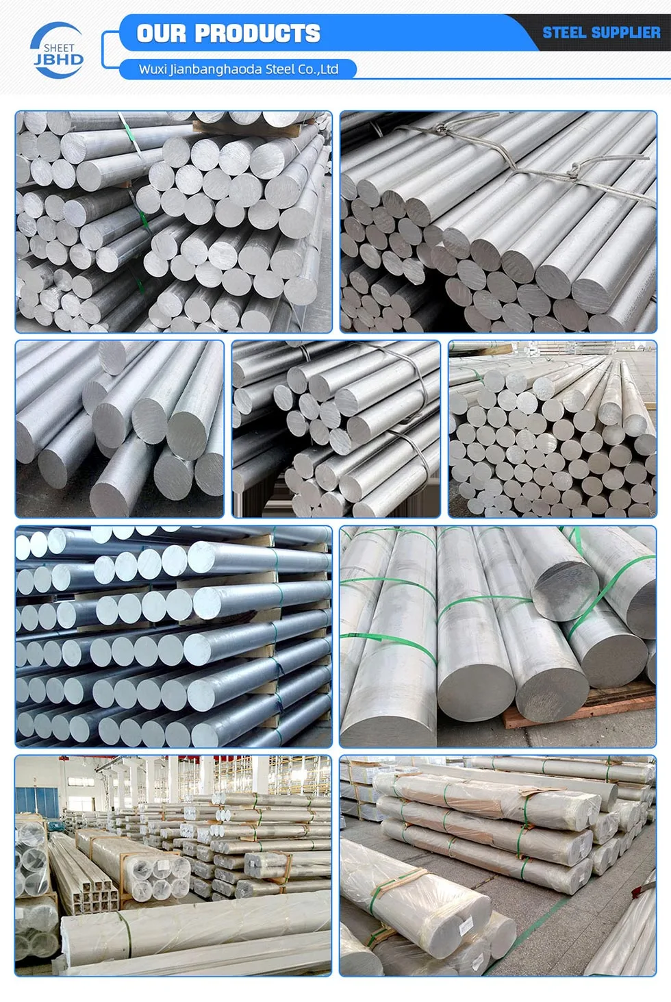 Extrusion 5083 Alloy Solid Aluminum Billet Bar