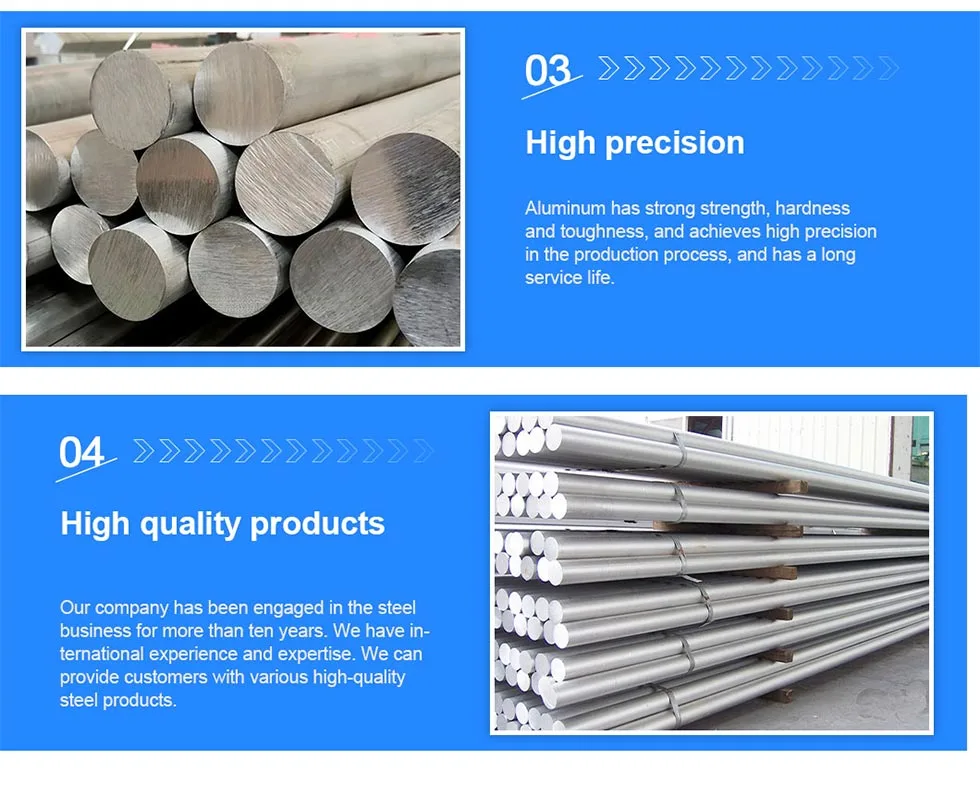 Extrusion 5083 Alloy Solid Aluminum Billet Bar